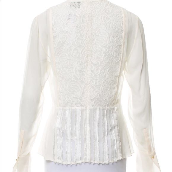 3.1 Phillip Lim embroidered sheer blouse - Picture 3 of 3